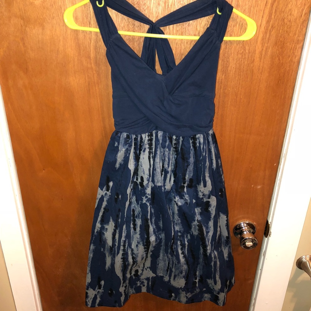 Wrap around tie dye sundress